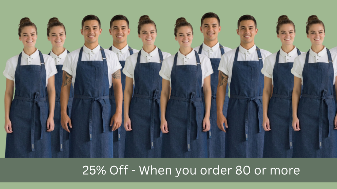 25% Off 80+ Denim Aprons