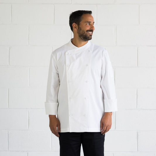 Men's-Chef-Jacket-Classic-Long-Sleeve-White