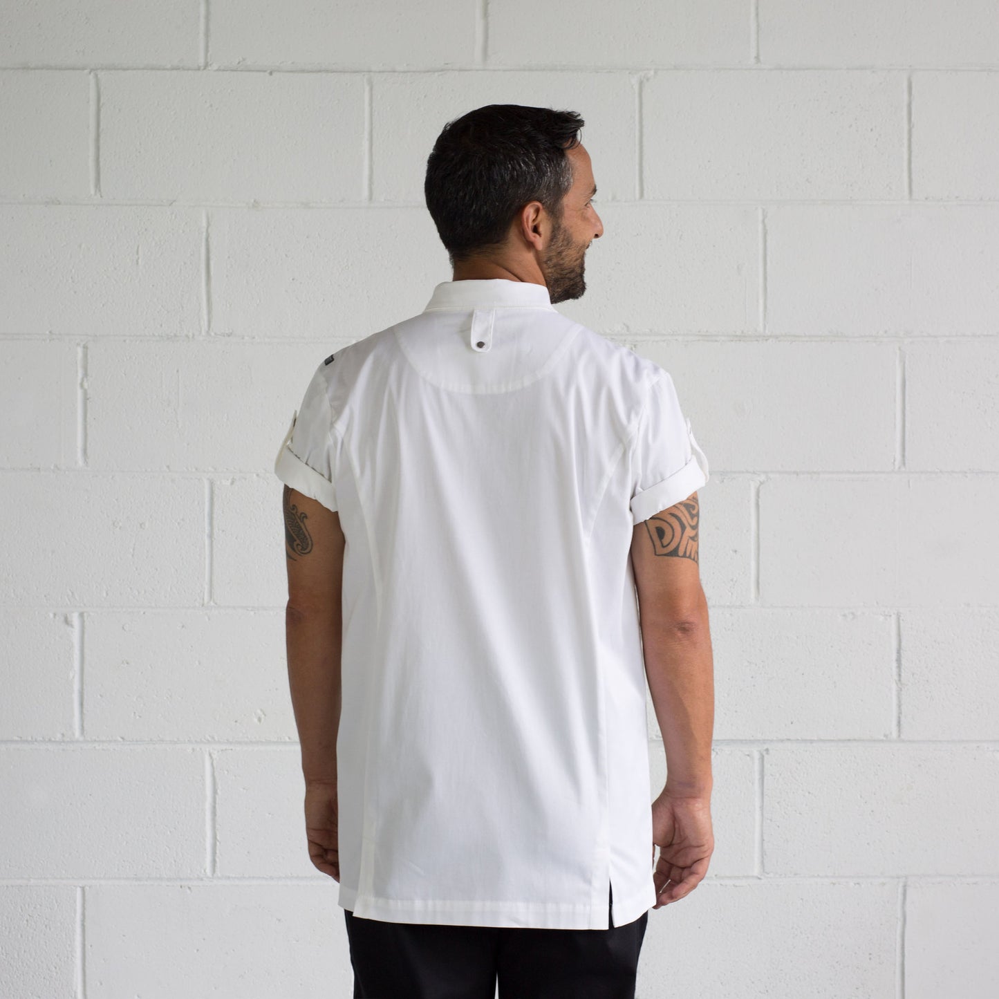Men's-Short-Sleeve-Chef-Shirt-Super-Rick-Back-View