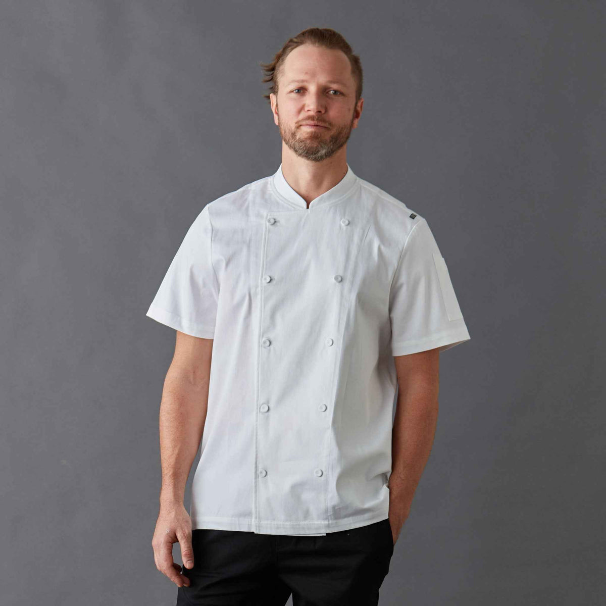 Premium Men's Chef Jacket | Organic Cotton | Cream Collection Australia