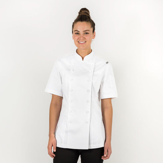 Ladies-BLISS-White-Chef-Jacket-Short-Sleeves