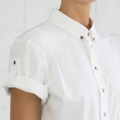 Women's-Chef-Organic-Cotton-Shirt-Rickie-Buttons